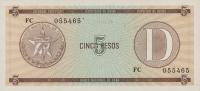 Gallery image for Cuba pFX34: 5 Pesos