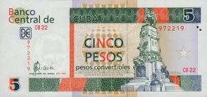 Gallery image for Cuba pFX44b: 5 Pesos Convertibles