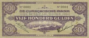Gallery image for Curacao p14: 500 Gulden