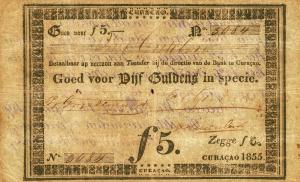 Gallery image for Curacao pA11: 5 Gulden