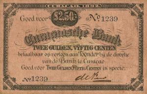 Gallery image for Curacao pA54: 2.5 Gulden
