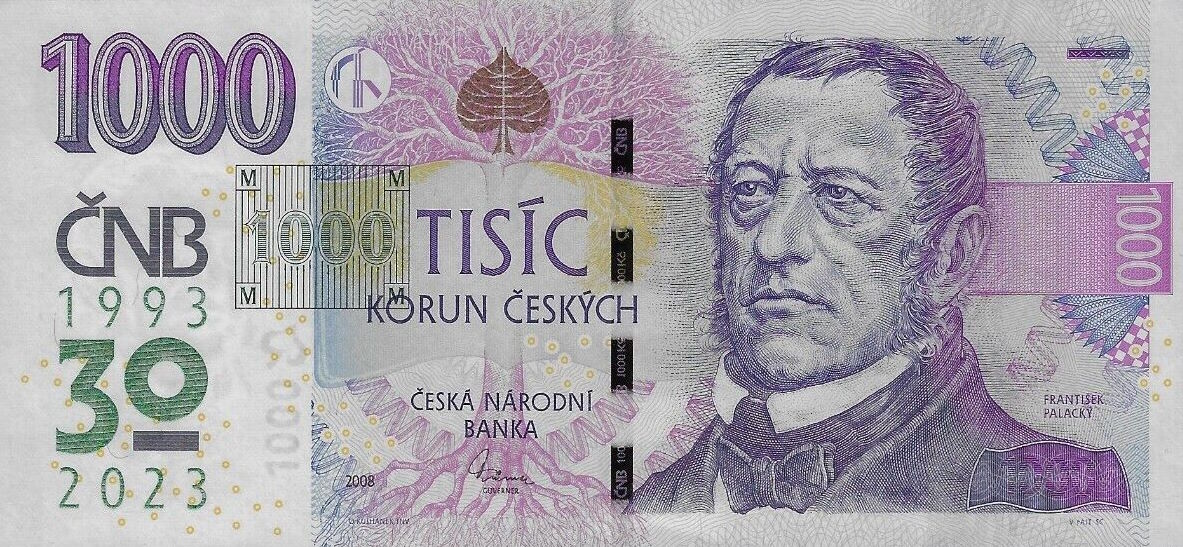 Front of Czech Republic p31: 1000 Korun from 2023