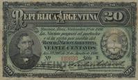 p211b from Argentina: 20 Centavos from 1891