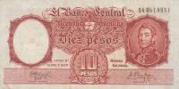 Gallery image for Argentina p270c: 10 Pesos from 1954