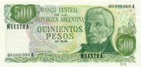 p292s from Argentina: 500 Pesos from 1972