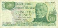 Gallery image for Argentina p298a: 500 Pesos from 1974