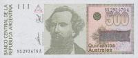 Gallery image for Argentina p328b: 500 Australes from 1988