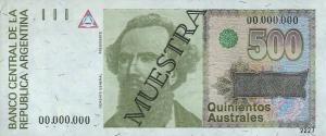 p328s from Argentina: 500 Australes from 1988