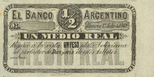Gallery image for Argentina pS1517: 0.5 Real Plata Boliviana