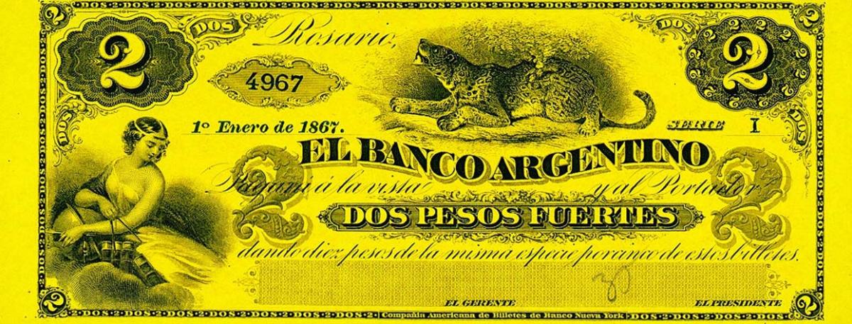 Front of Argentina pS1533r: 2 Peso Fuerte from 1866