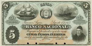 Gallery image for Argentina pS652p: 5 Peso Fuerte