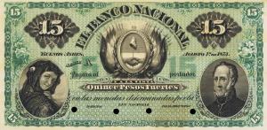 Gallery image for Argentina pS654p: 15 Peso Fuerte