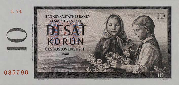 Front of Czechoslovakia p88e: 10 Korun from 1960