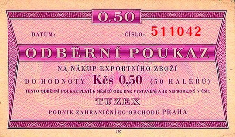 Front of Czechoslovakia pFX25: 0.5 Koruna from 1961