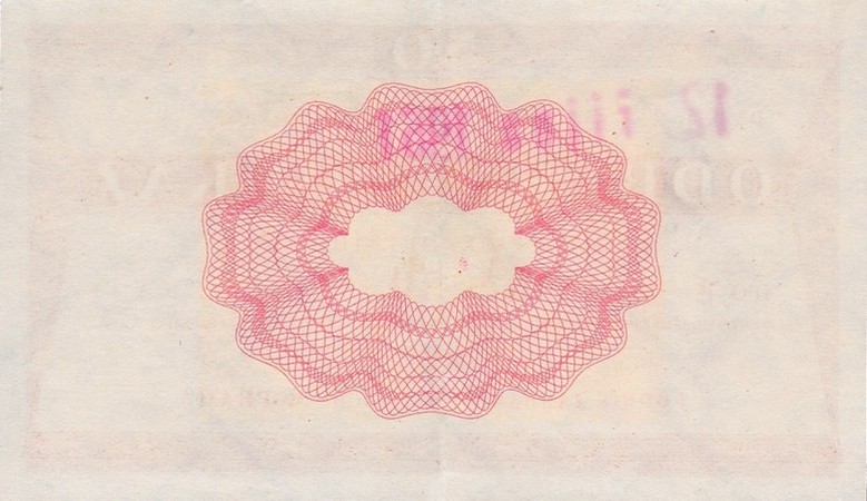 Back of Czechoslovakia pFX30: 50 Korun from 1961