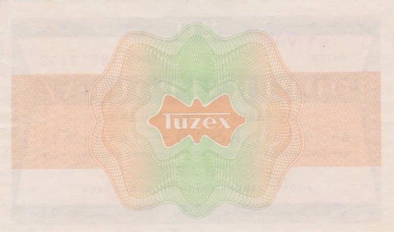 Back of Czechoslovakia pFX59: 20 Korun from 1980