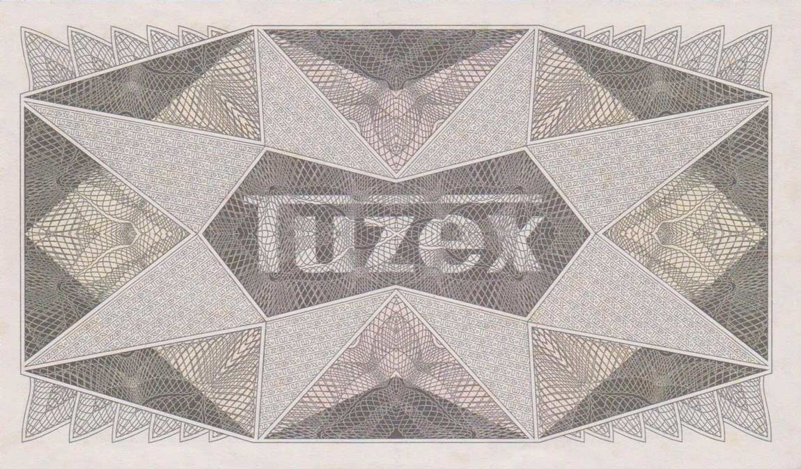 Back of Czechoslovakia pFX62s: 500 Korun from 1980