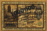 p22 from Danzig: 1000000 Mark from 1923