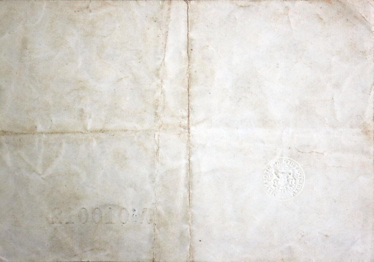 Back of Danzig p4a: 3 Mark from 1914