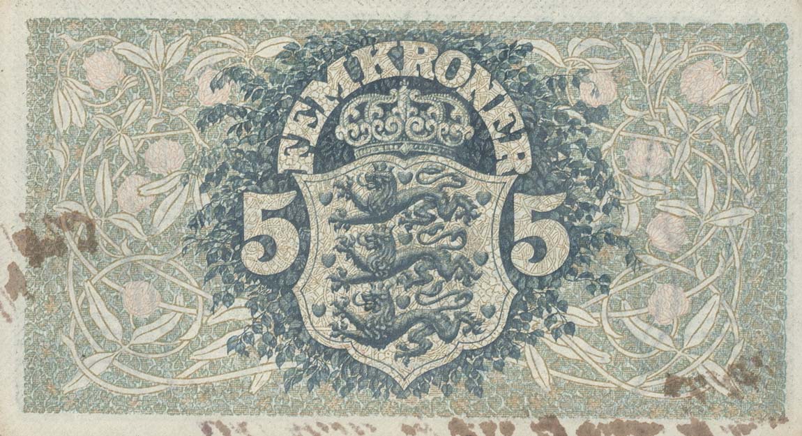 Back of Denmark p20g: 5 Kroner from 1920