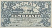 p30b from Denmark: 5 Kroner from 1939
