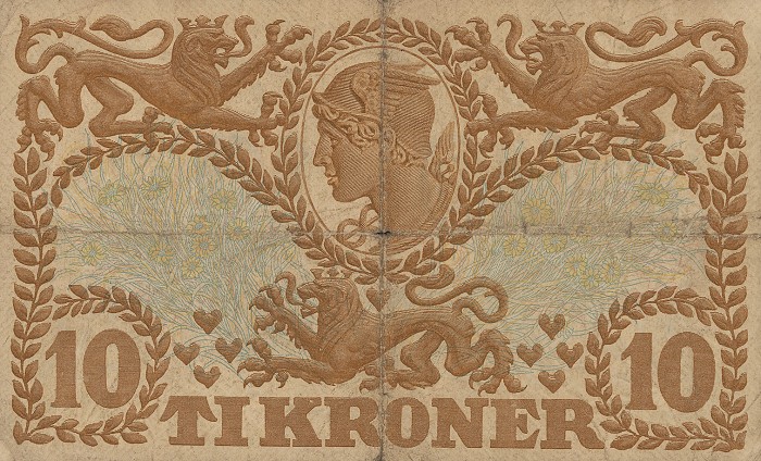 Back of Denmark p31i: 10 Kroner from 1941