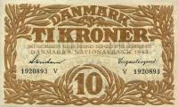 p31p from Denmark: 10 Kroner from 1943