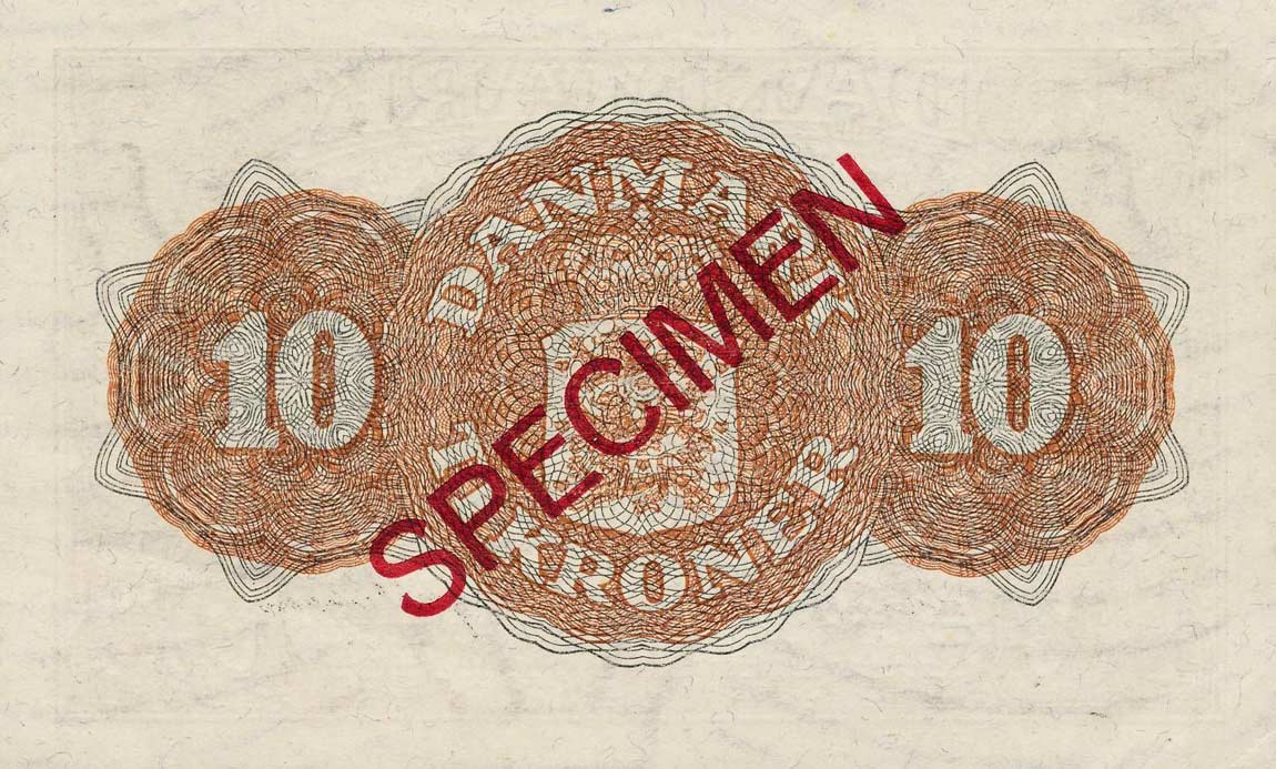 Back of Denmark p36s: 10 Kroner from 1944