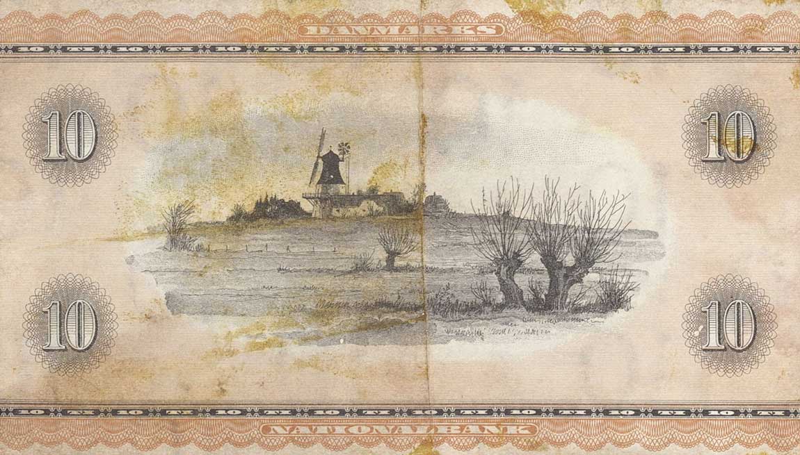 Back of Denmark p44w: 10 Kroner from 1963