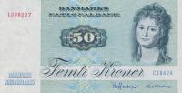 p50f from Denmark: 50 Kroner from 1984