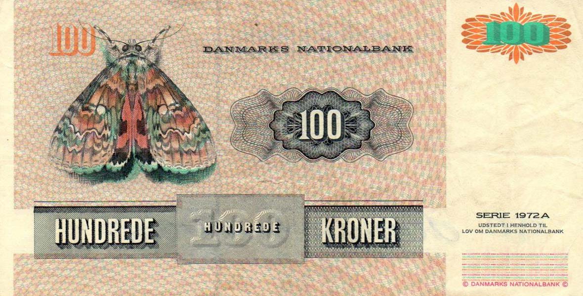 Back of Denmark p54d: 100 Kroner from 1995