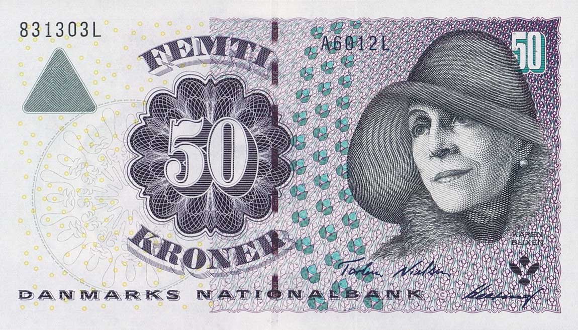 Front of Denmark p55c: 50 Kroner from 2001