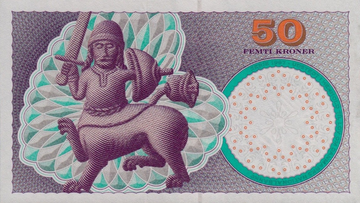 Back of Denmark p55e: 50 Kroner from 2002