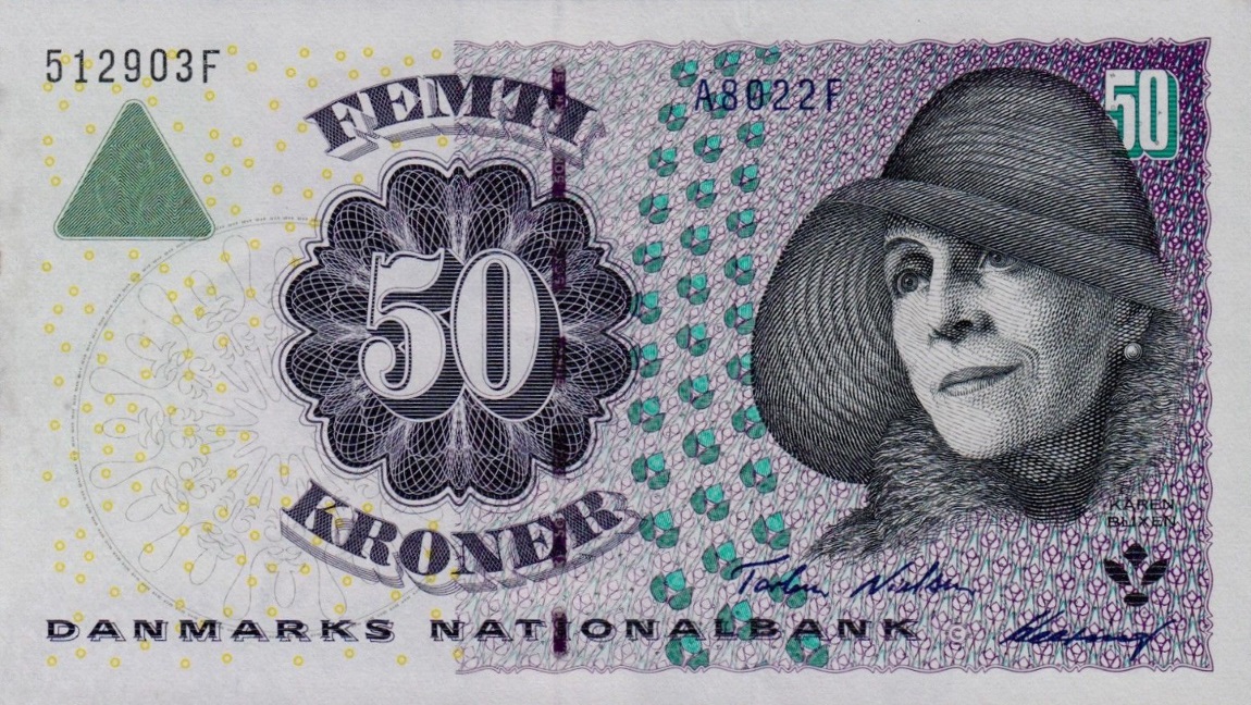 Front of Denmark p55e: 50 Kroner from 2002