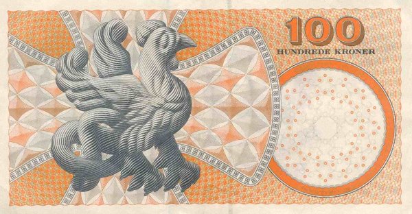 Back of Denmark p56a: 100 Kroner from 1999