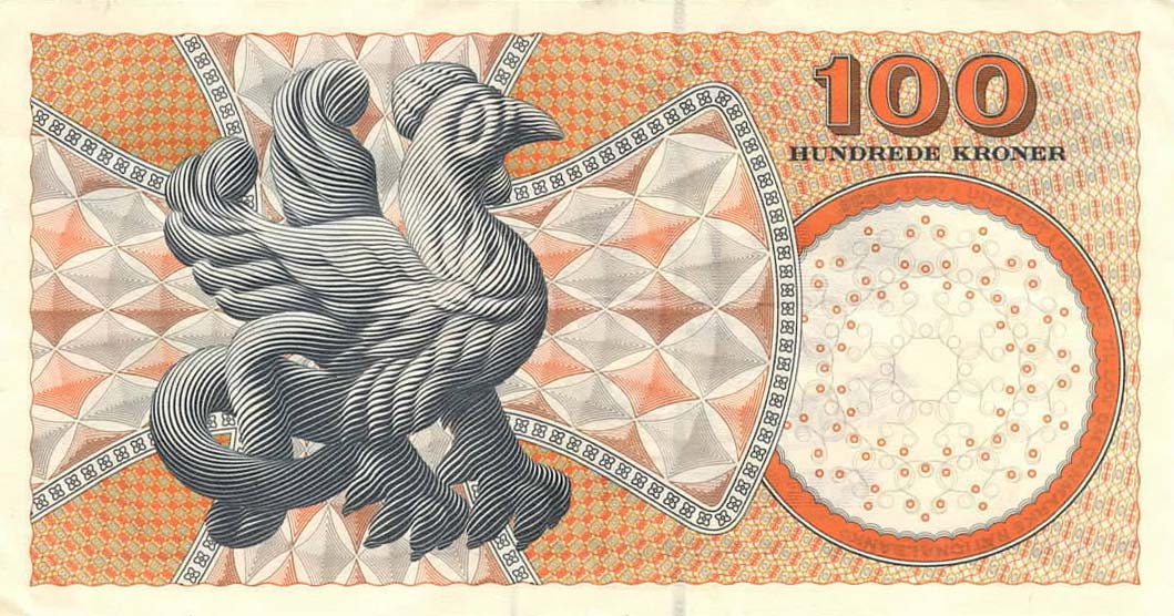 Back of Denmark p56c: 100 Kroner from 2000