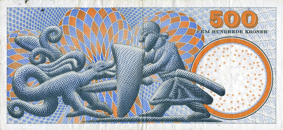 Back of Denmark p58f: 500 Kroner from 2003