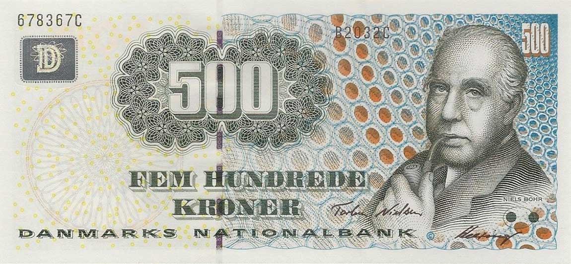 Front of Denmark p63a: 500 Kroner from 2003