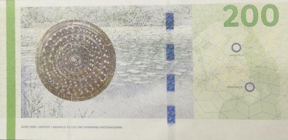 Back of Denmark p67c: 200 Kroner from 2012