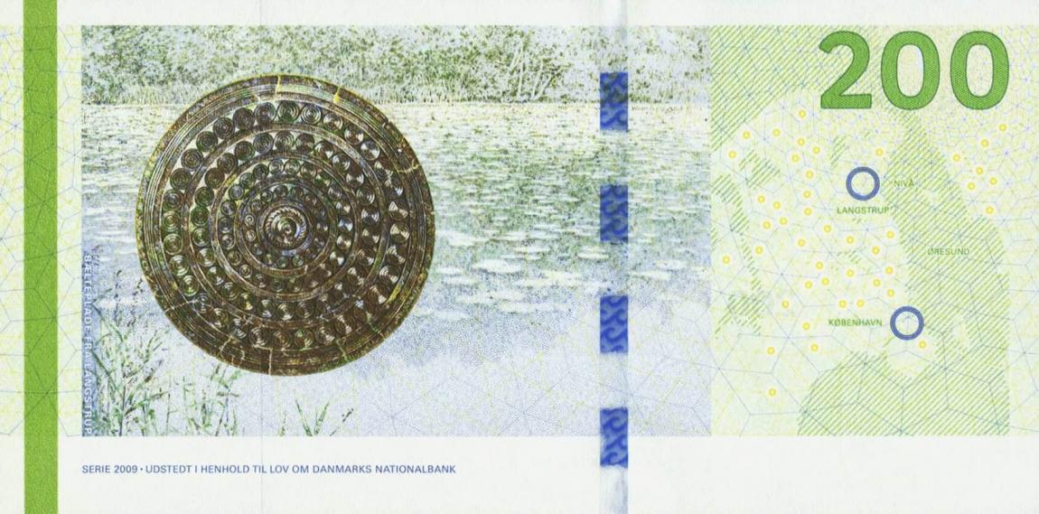 Back of Denmark p67e: 200 Krone from 2015