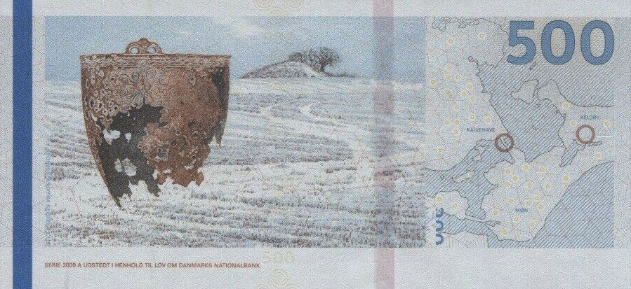 Back of Denmark p68f: 500 Kroner from 2019