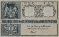 p7j from Denmark: 10 Kroner from 1910