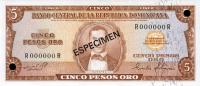 Gallery image for Dominican Republic p100s2: 5 Pesos Oro