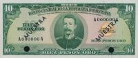 Gallery image for Dominican Republic p101s2: 10 Pesos Oro