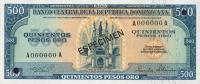 Gallery image for Dominican Republic p114s: 500 Pesos Oro