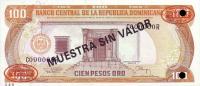 Gallery image for Dominican Republic p136s2: 100 Pesos Oro