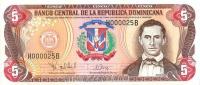 Gallery image for Dominican Republic p152b: 5 Pesos Oro
