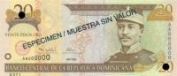 Gallery image for Dominican Republic p160s: 20 Pesos Oro