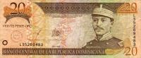 Gallery image for Dominican Republic p169a: 20 Pesos Oro