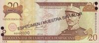 Gallery image for Dominican Republic p169s1: 20 Pesos Oro